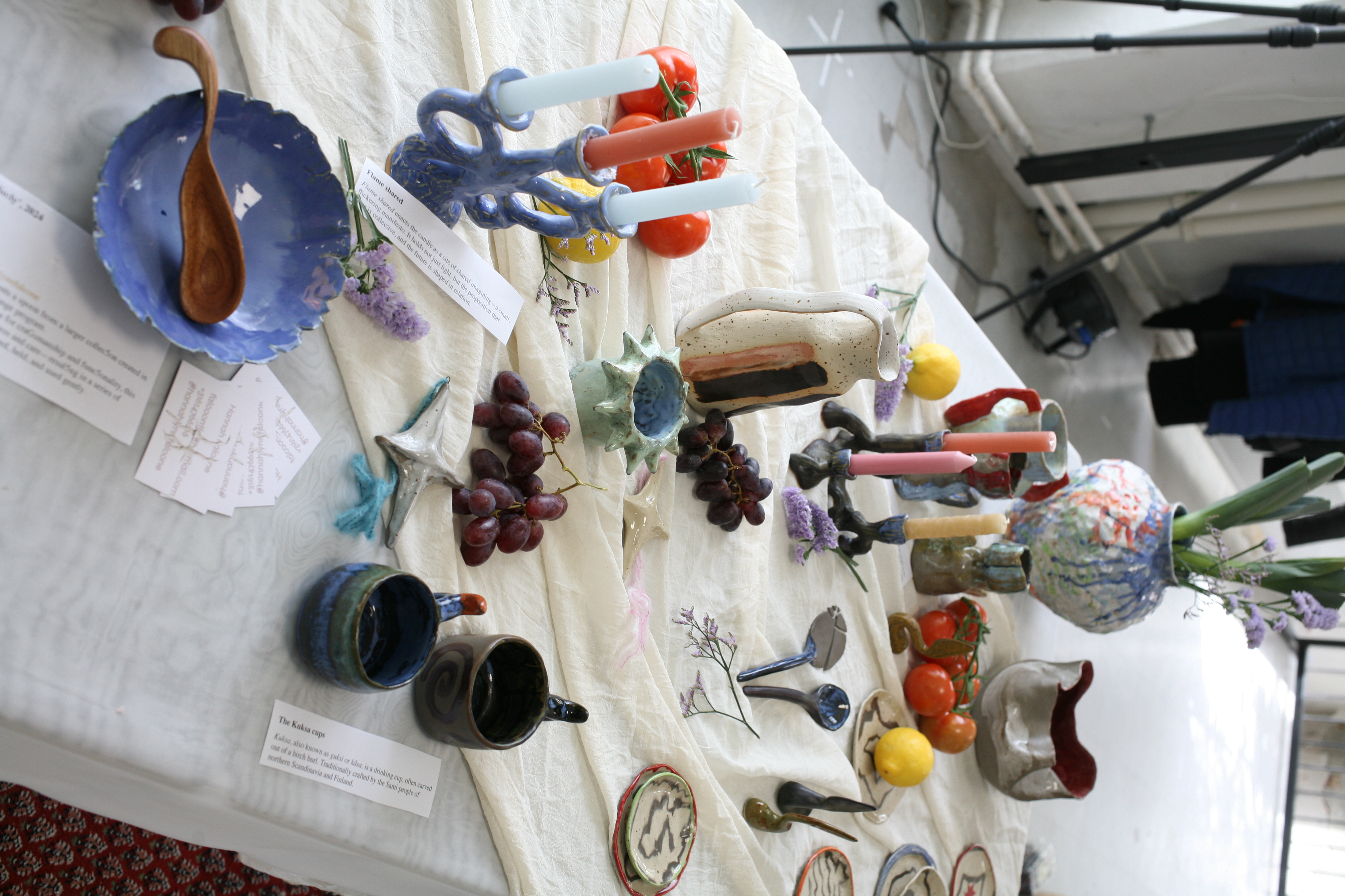 Detail of the table installation