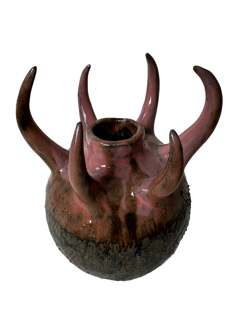 Solastalgia — round vessel crowned with rising horns