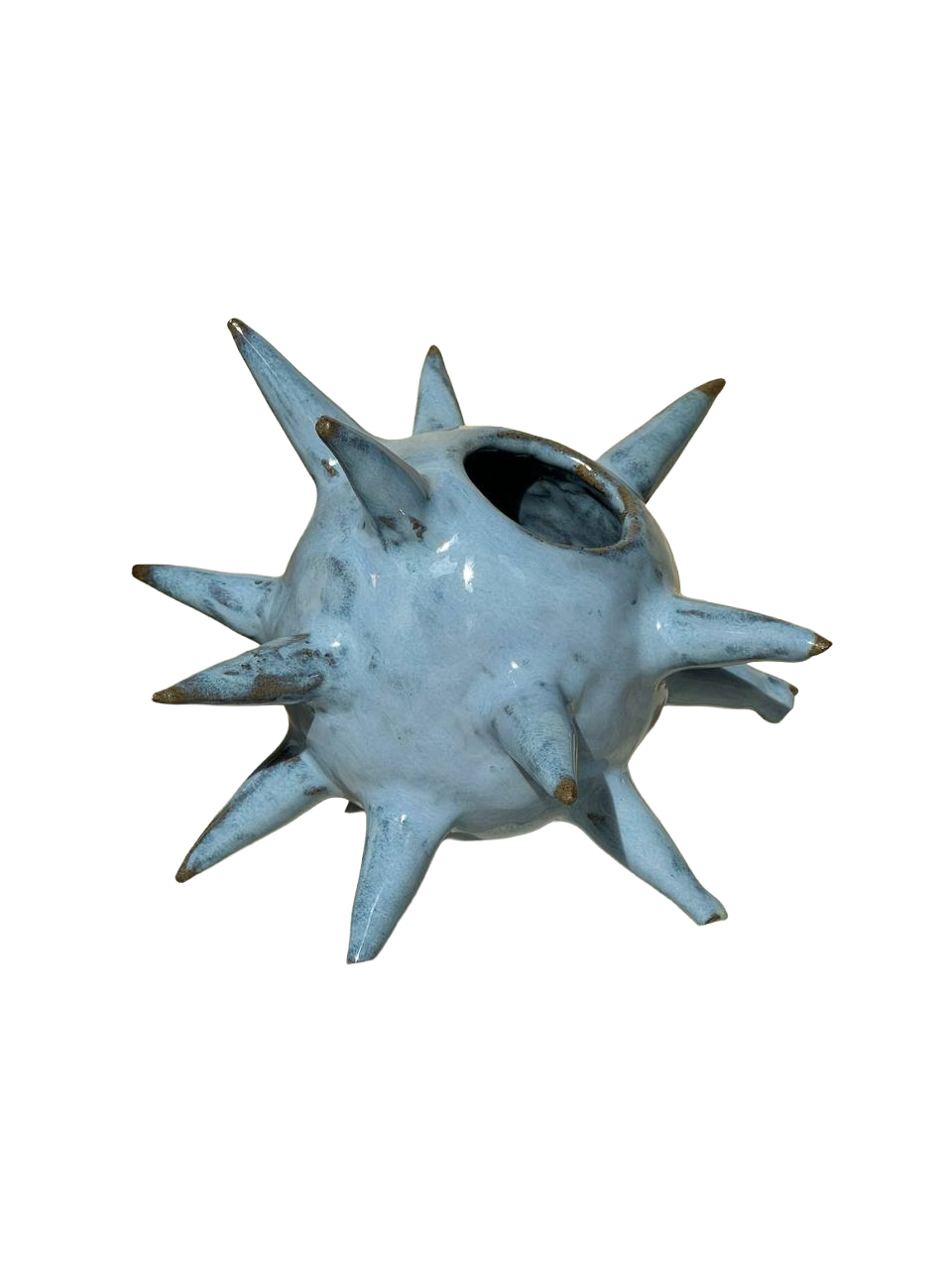 Urchin vessel in pale blue